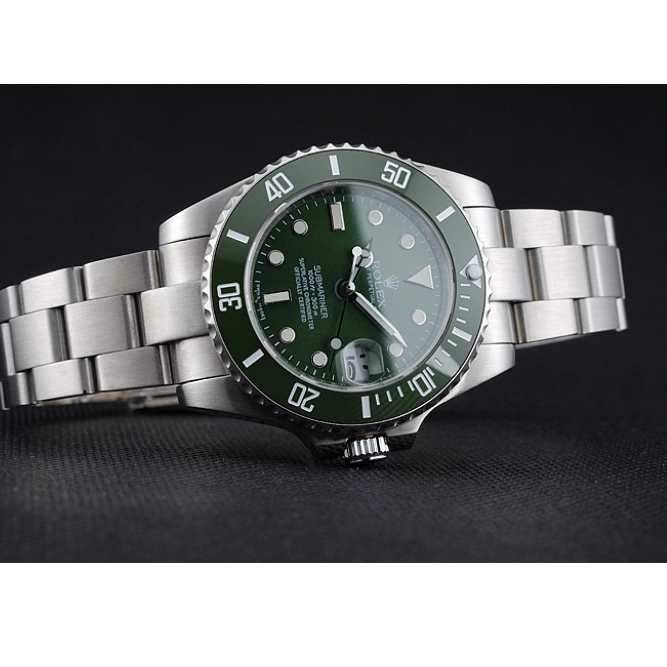 Aaa replica watch Submariner 1454151 Dial Steel Bracelet Stainless Green Rolex 0511
